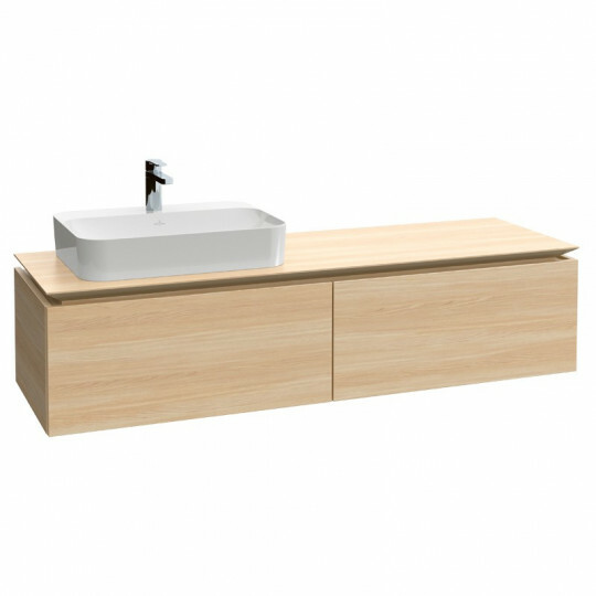 Villeroy & Boch Legato Waschtischunterschrank für ein Waschbecken II links | Breite 1600 mm