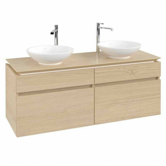 Villeroy & Boch Legato Waschtischunterschrank fr zwei Waschbecken | 4 Auszge | Breite 1400 mm