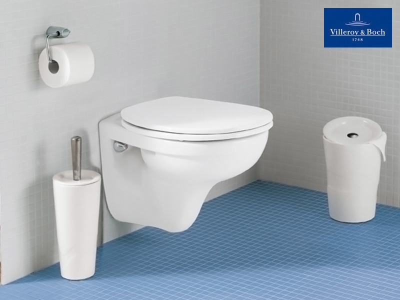 Villeroy & Boch Omnia Classic WC-Sitz mit durchgehender Scharnierwelle Bild 3