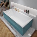 Villeroy & Boch Subway 3.0 Duo Rechteck-Badewanne mit Wasserzulauf SilentFlow Bild 1