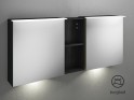 burgbad Badu Doppel-Spiegelschrank | 2 Türen | 1 Regal Bild 1