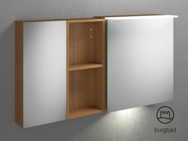 Produktbilder burgbad Badu Spiegelschrank | 2 Türen | 1 Regal