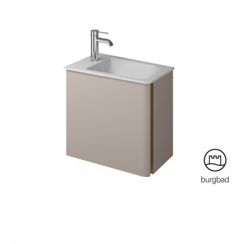 burgbad Badu Waschtisch mit Waschtischunterschrank Gäste Bad 520 mm