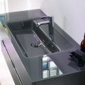 burgbad Bel Glas-Waschtisch mit Sys30 Waschtischunterschrank 1220 mm | 2 Auszüge Bild 2