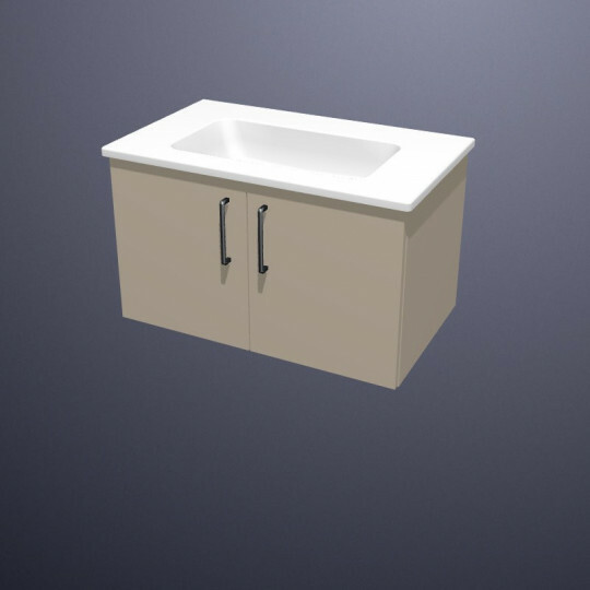 burgbad Bel Keramik-Waschtisch mit Sys30 Waschtischunterschrank | 2 Tren | 630 mm