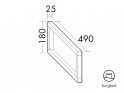 burgbad Cube Konsolenplattenträger | Tiefe 547 mm Bild 2