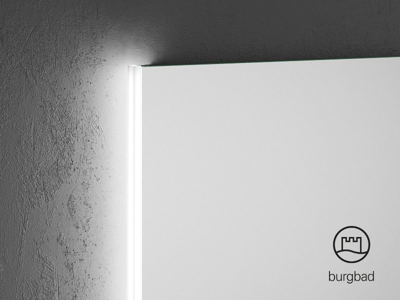 burgbad Cube Leuchtspiegel | vertikale LED-Beleuchtung Bild 2