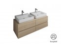 burgbad Cube Waschtischunterschrank | Becken L u. R | 4 Auszüge L u. R Bild 1