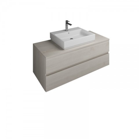 burgbad Cube Waschtischunterschrank | Becken mittig | 2 Auszüge