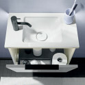burgbad Eqio Mineralguss-Handwaschbecken mit Unterschrank Gästebad 520 mm | 1 Klappe Bild 5