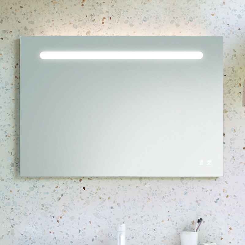 Produktbilder burgbad Eqio Spiegel mit LED-Beleuchtung | Spiegelheizung | USB