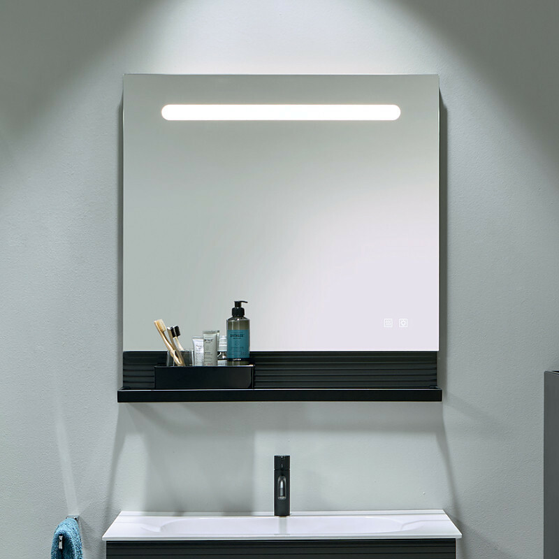 burgbad Fiumo Spiegel mit LED-Beleuchtung und Wandpaneel Bild 2