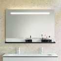burgbad Fiumo Spiegel mit LED-Beleuchtung und Wandpaneel Bild 1