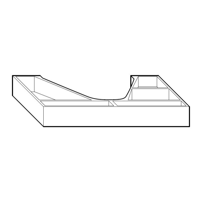 Produktbilder burgbad Inneneinteilung für Waschtischunterschrank | Tiefe 260 mm