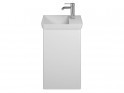 burgbad Iveo Mineralguss-Handwaschbecken mit Waschtischunterschrank Breite 440 mm | 1 Tür Bild 2