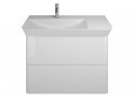 burgbad Iveo Mineralguss-Waschtisch mit Waschtischunterschrank Breite 800 mm | 2 Auszüge Bild 2