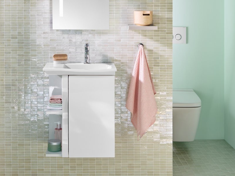 Produktbilder burgbad Orell Gäste-Bad Waschtisch mit Waschtischunterschrank