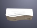 burgbad Sinea 2.0 Waschtisch mit Waschtischunterschrank 131, H 487 mm | 4 Auszüge Bild 4