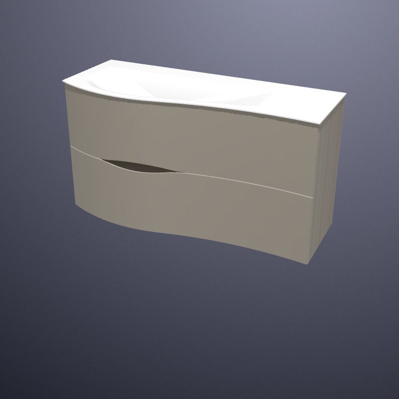 Produktbilder burgbad Sinea 2.0 Waschtisch mit Waschtischunterschrank, H 647 mm | 2 Auszüge