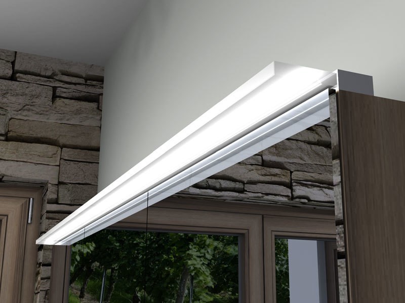 Produktbilder burgbad Sys30 LED-Aufsatzleuchte horizontal (für burgbad Spiegel / Spiegelschrank Massflexibel)