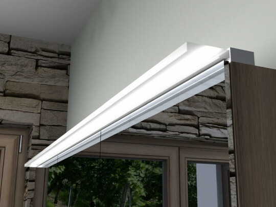 burgbad Sys30 LED-Aufsatzleuchte horizontal (für burgbad Spiegel / Spiegelschrank Massflexibel)