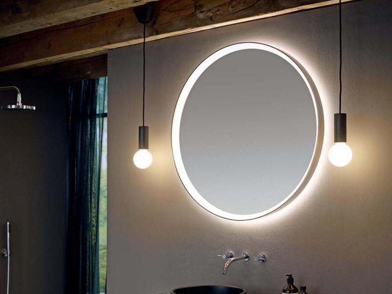burgbad Sys30 Leuchtspiegel mit umlaufenden LED-Rahmen | Ø 500 mm Bild 4