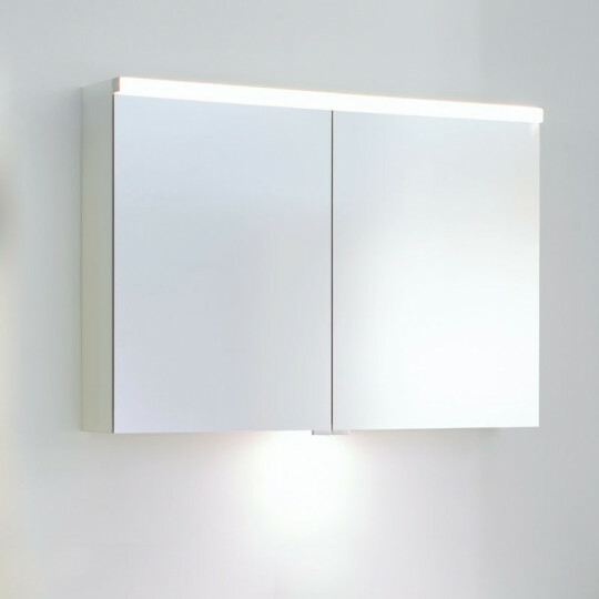 burgbad Sys30 Orell Spiegelschrank | LED-Aufsatzleuchte horizontal dimmbar