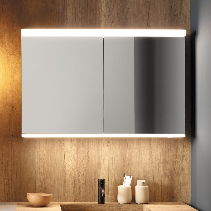 Produktbilder burgbad Sys30 Spiegelschrank mit horizontaler LED-Beleuchtung SPHJ