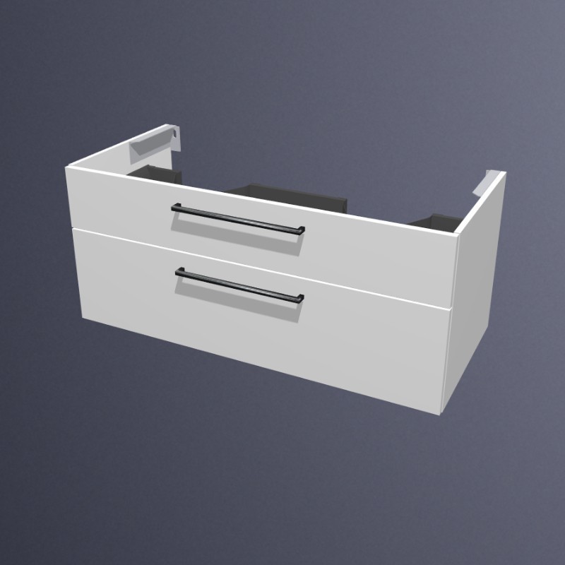 Produktbilder burgbad Sys30 Waschtischunterschrank | Höhe 520 mm | Für 2 Becken