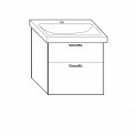 burgbad Sys30 Waschtischunterschrank für Geberit Icon Light | Breite 550 mm Bild 1