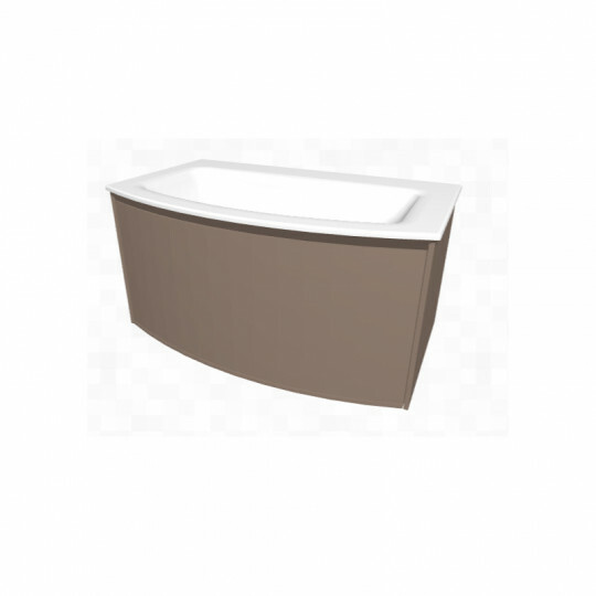 burgbad rc40 Solitaire SYS K1 Keramik-Waschtisch mit Unterschrank | 1 Auszug
