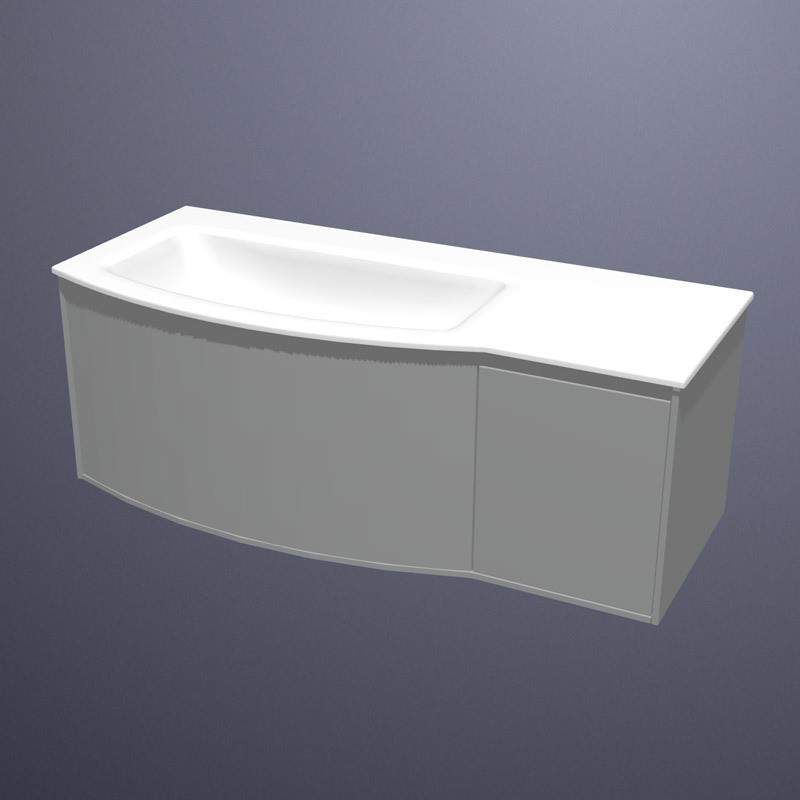 Produktbilder burgbad rc40 Solitaire SYS K1 Keramik-Waschtisch mit Unterschrank | 2 Auszüge