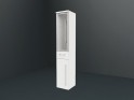 puris Cool Line Hochschrank | 1 Rauchglastür  | 1 Tür | 1 Schubkasten Bild 1