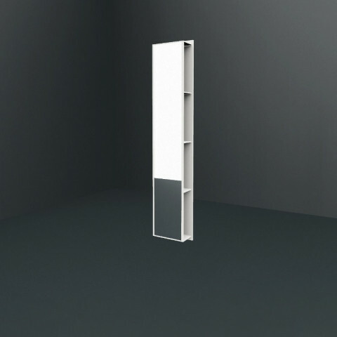 puris Fine Line Hochschrank-Regal mit Spiegel
