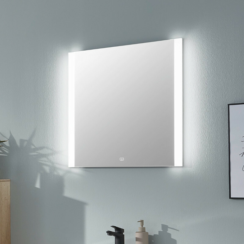 Produktbilder puris New Xpression Flächenspiegel | LED-Acrylstreifen links und rechts